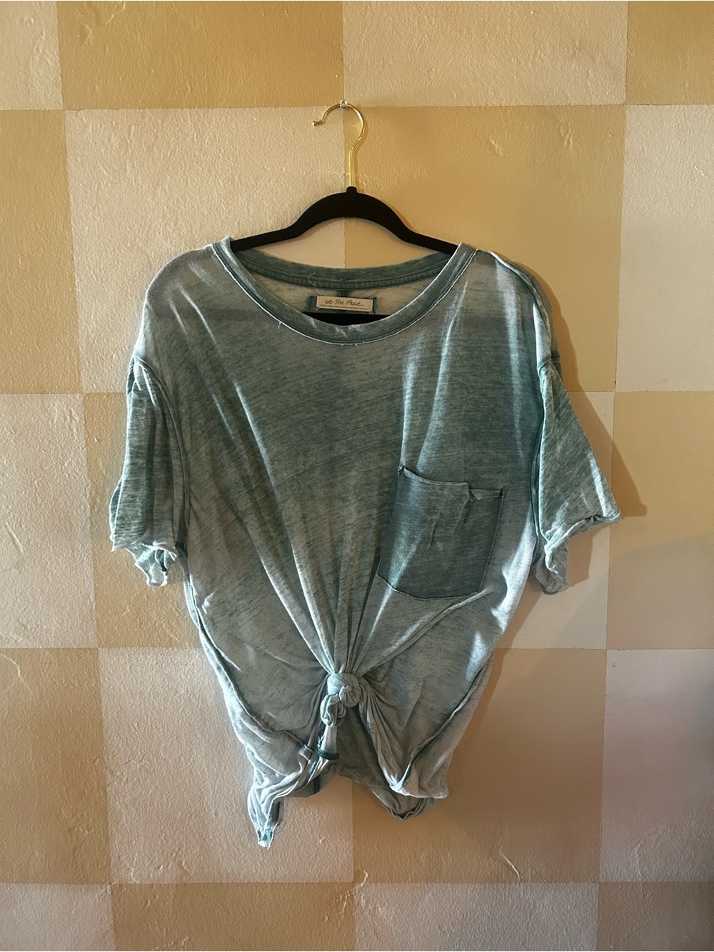 We The Free Washed Teal Crewneck Tee